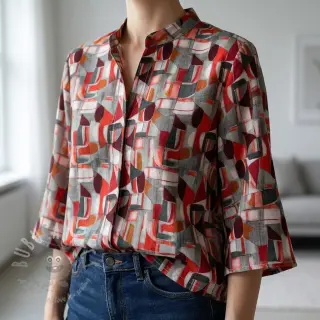 Viskos RAYON POPLIN Leona design C