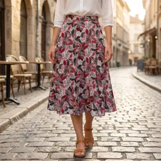 Viskos RAYON POPLIN Floral design C