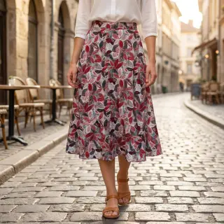 Viskóza RAYON POPLIN Floral design C