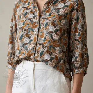 Viskos RAYON POPLIN Floral design E