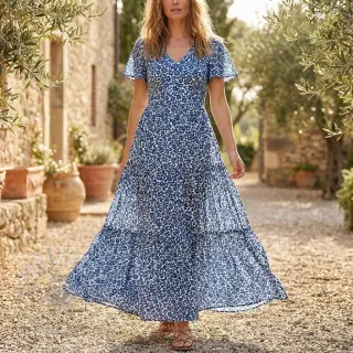 Viskos RAYON POPLIN Eve design D