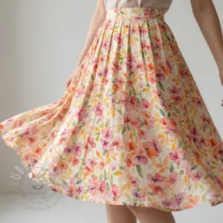 Viskos RAYON POPLIN Love design E