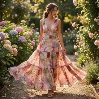 Viskos RAYON POPLIN Love design B