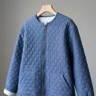 Prešívaná látka JEANS dark blue