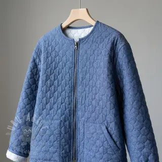 Vadderat tyg JEANS dark blue