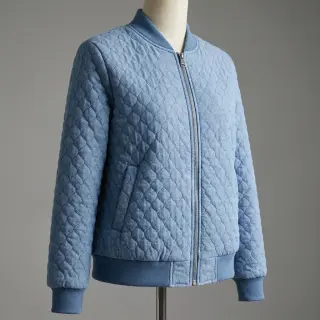 Prešívaná látka JEANS blue