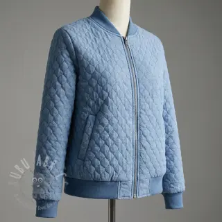 Vadderat tyg JEANS blue