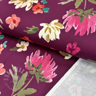 Sweatshirttyg NERIDA HANSEN Colette plum digital print