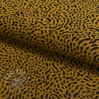 Jersey Dots and shapes olive