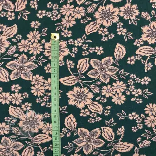 Kardat sweatshirttyg SOFT Flowers emerald