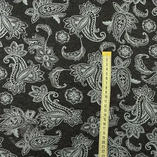 Kardat sweatshirttyg Paisley anthracite melange