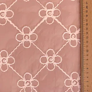 Prešívaná látka Flower design old pink