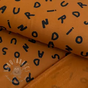 Kardat sweatshirttyg SOFT Letters hazel