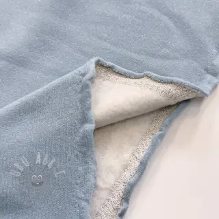 Kardat sweatshirttyg LUREX baby blue