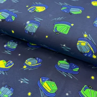 Úplet NEON Bumper cars midnight blue