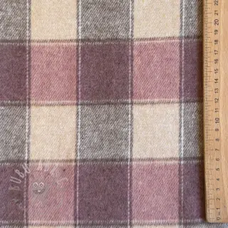 Tyg till kostym YARN DYED BRUSHED Check blush