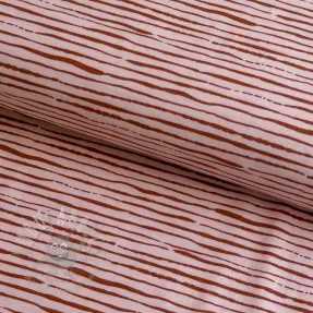 Úplet Stripes light salmon ORGANIC