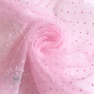 Tyll till TUTU-kjol DOTS pink