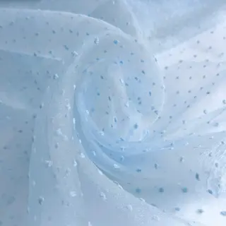 Tyl na TUTU DOTS light blue