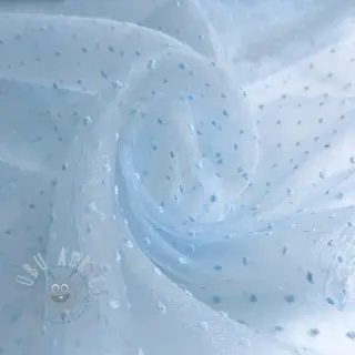 Tyll till TUTU-kjol DOTS light blue