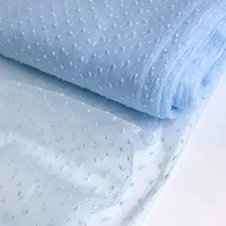 Tyl na TUTU DOTS light blue