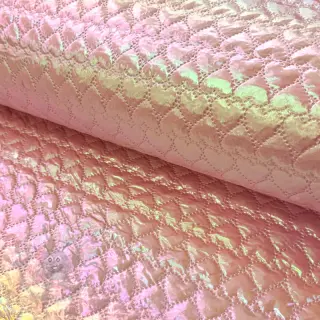 Vadderat tyg Fancy hearts light pink