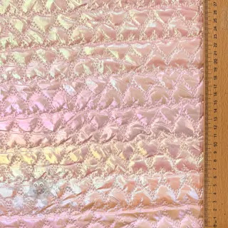 Vadderat tyg Fancy hearts light pink