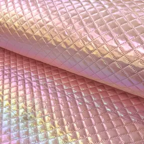 Vadderat tyg Fancy diamonds light pink