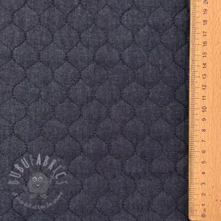 Vadderat tyg JEANS marine