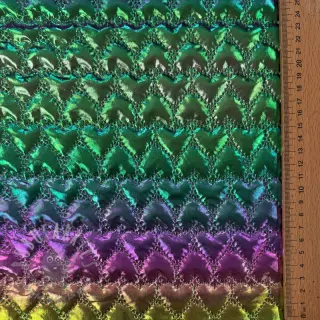 Vadderat tyg Fancy hearts multi