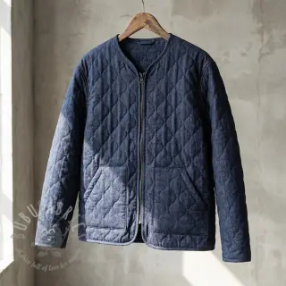 Vadderat tyg JEANS marine