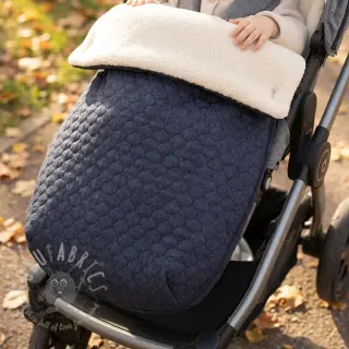 Vadderat tyg JEANS marine