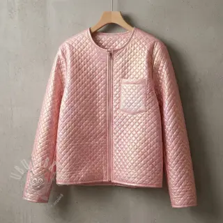 Vadderat tyg Fancy diamonds light pink