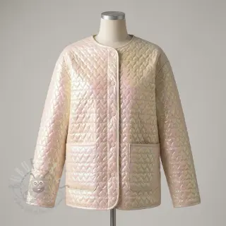 Vadderat tyg Fancy hearts baby pink