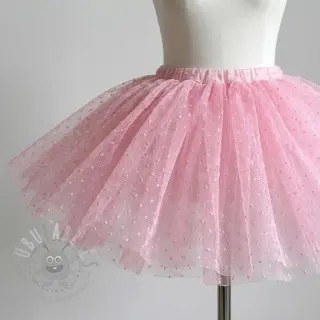Tyll till TUTU-kjol DOTS pink