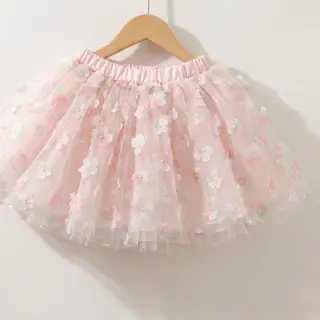 Tyl na TUTU RETRO Flowers lavender