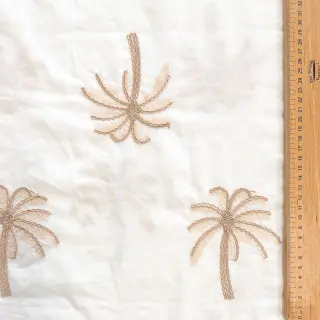 Bavlnená látka VOILE EMBROIDERY Palm cream