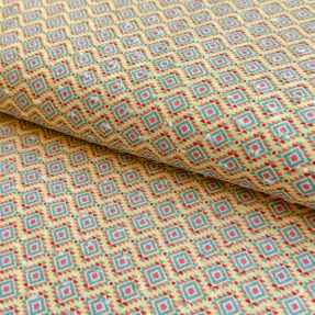 Bavlnená látka DOBBY Aztec digital print