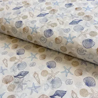 Bomullstyg DOBBY Shells digital print