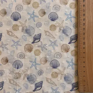 Bomullstyg DOBBY Shells digital print