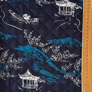 Bavlnená látka QUILT DOUBLE SIDED Square design B