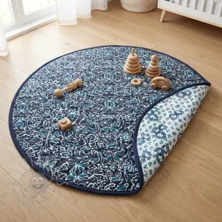 Bomullstyg QUILT DOUBLE SIDED Square design C