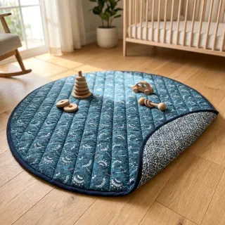 Bavlnená látka QUILT DOUBLE SIDED Stripe design A