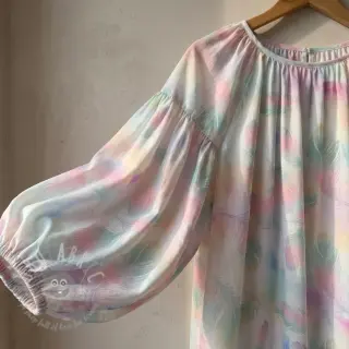 Bomullstyg VOILE Feathers digital print