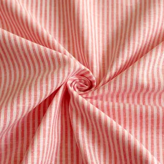 Ľan s bavlnou Stripe salmon