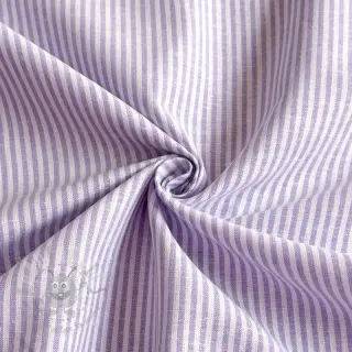 Lin med bomull Stripe purple