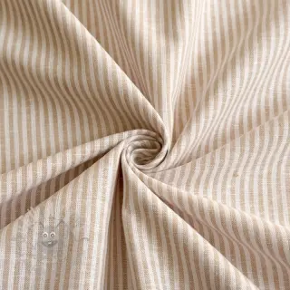 Lin med bomull Stripe naturals