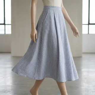 Ľan s bavlnou Stripe jeans