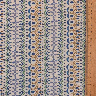 Dekoračná látka Linenlook Blue pattern digital print