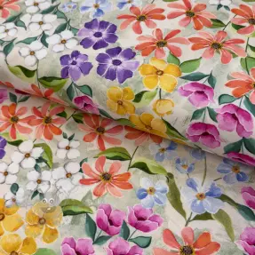 Dekorationstyg Floralia multi digital print